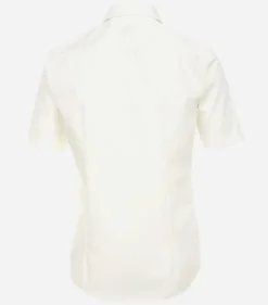 VENTI modern fit overhemd, korte mouw, popeline, beige
