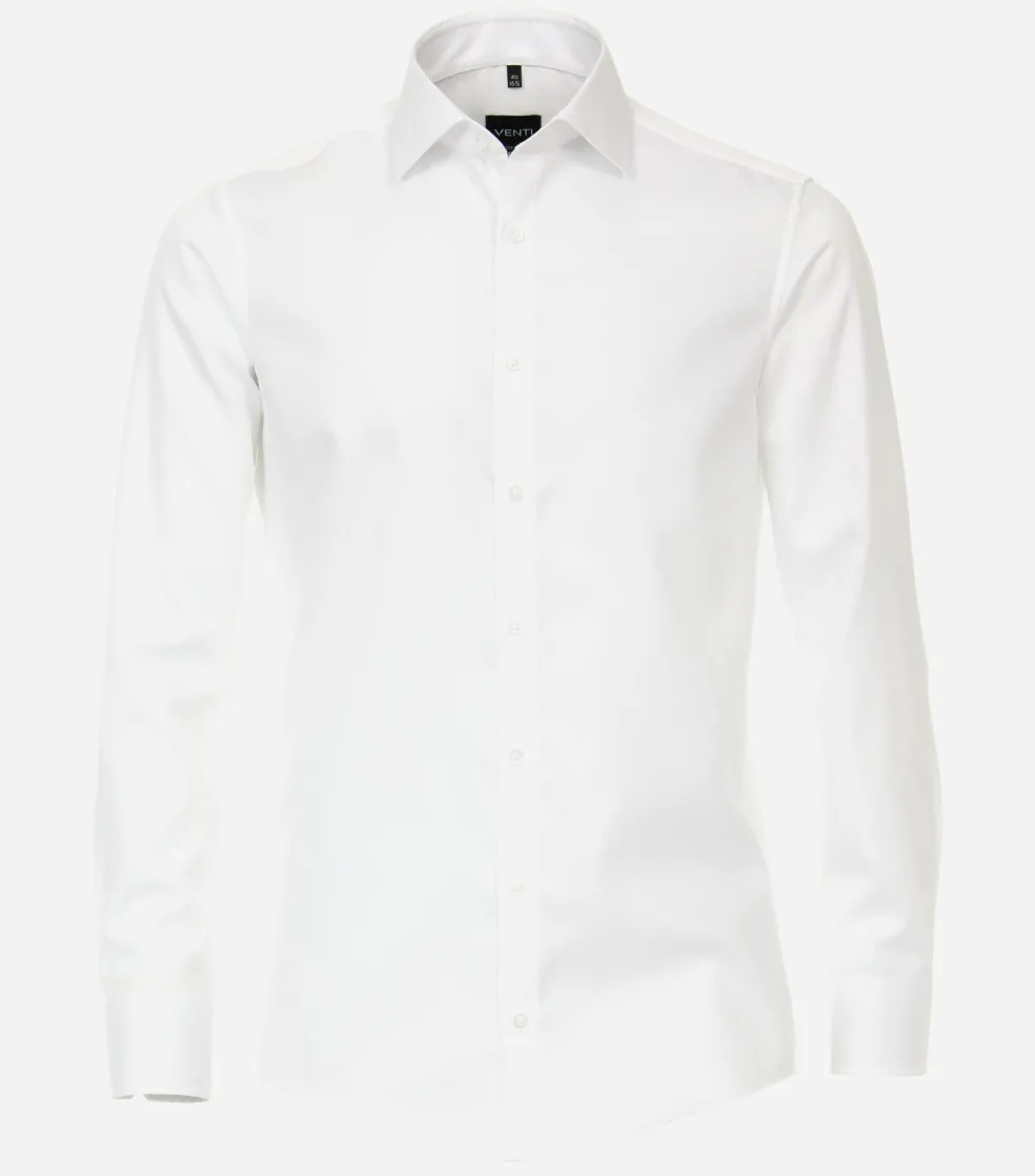VENTI modern fit overhemd, mouwlengte 72 cm, twill, wit