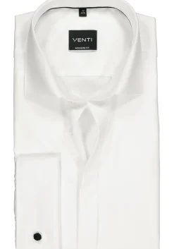 VENTI modern fit overhemd, mouwlengte 72 cm, dubbele manchet, wit