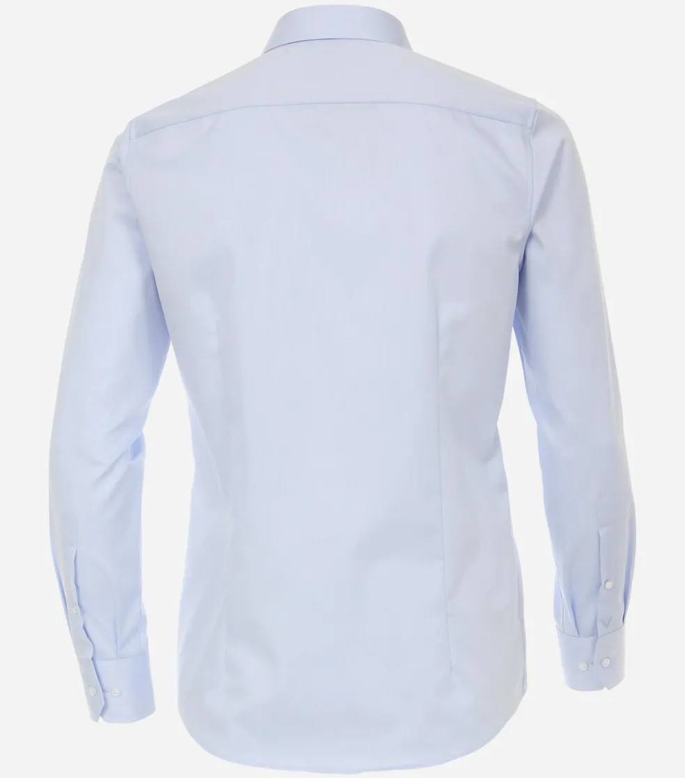 VENTI modern fit overhemd, mouwlengte 72 cm, twill, blauw