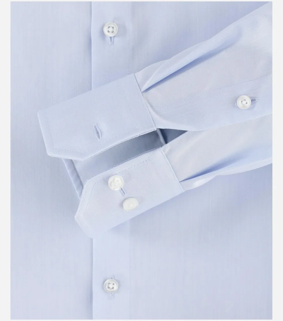VENTI modern fit overhemd, mouwlengte 72 cm, twill, blauw