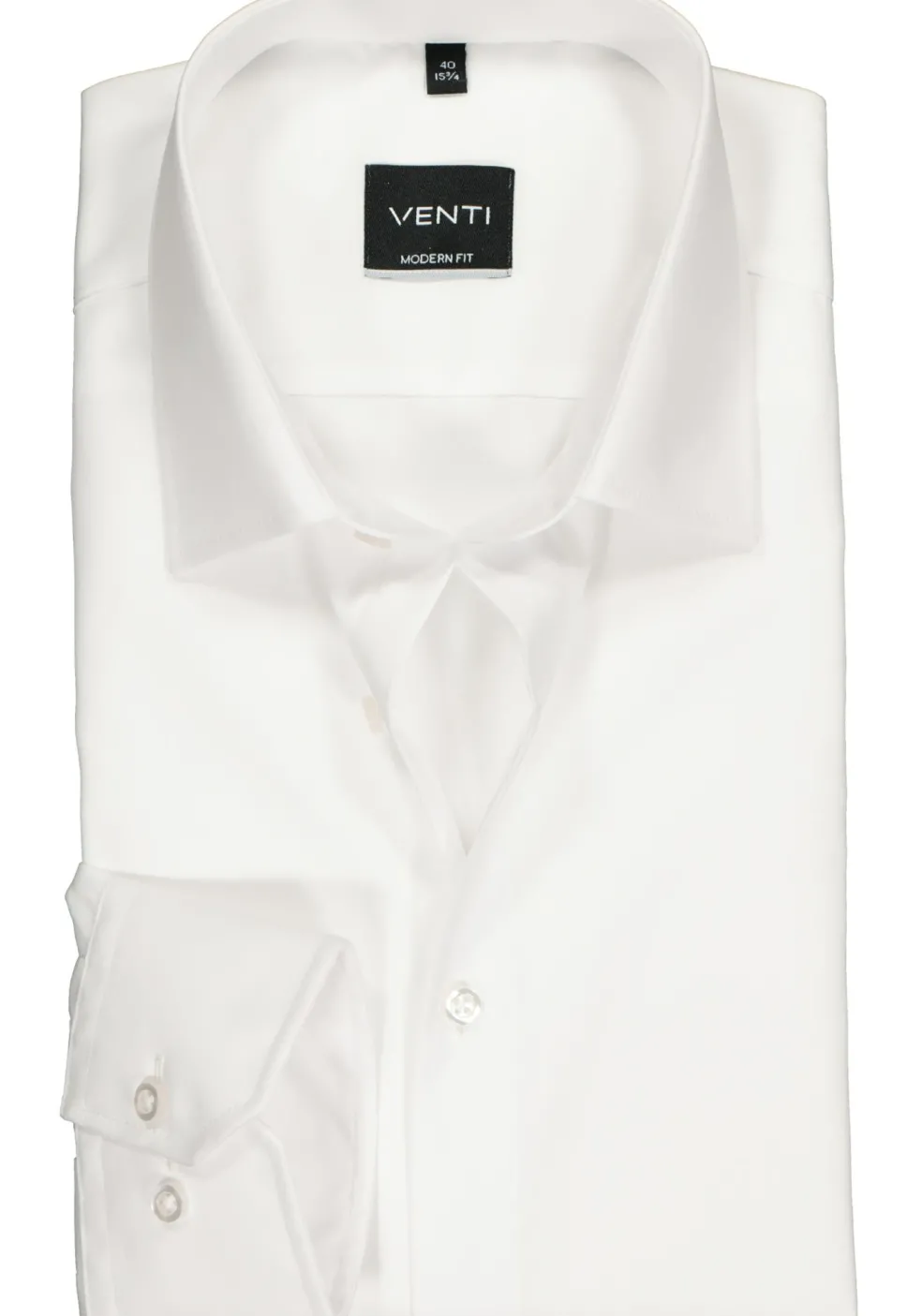 VENTI modern fit overhemd, mouwlengte 72, wit