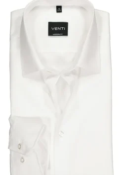 VENTI modern fit overhemd, mouwlengte 7, wit
