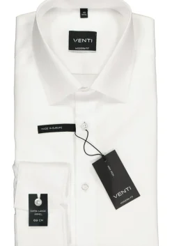 VENTI modern fit overhemd, mouwlengte 7, wit