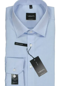 VENTI modern fit overhemd, mouwlengte 7, lichtblauw