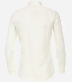 VENTI modern fit overhemd, mouwlengte 7, twill, beige