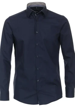 VENTI modern fit overhemd, popeline, blauw
