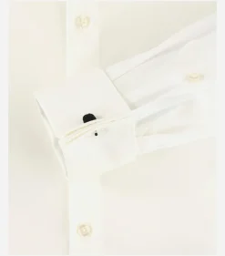 VENTI modern fit overhemd, popeline, beige met dubbele manchet