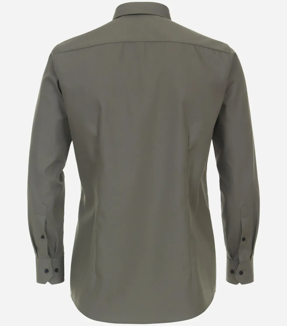 VENTI modern fit overhemd, popeline, groen