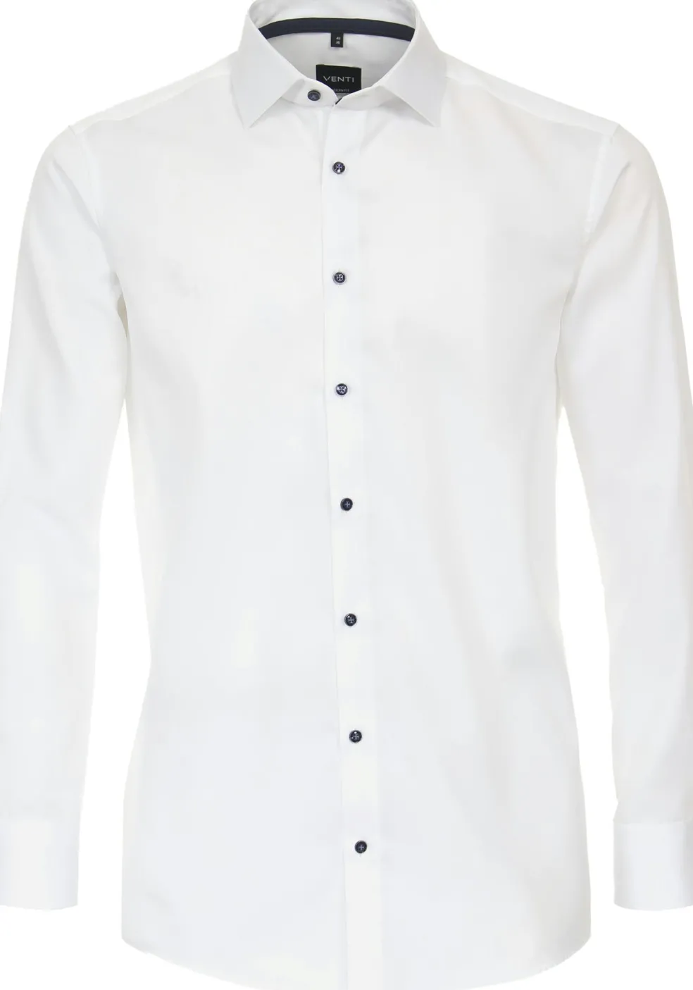 VENTI modern fit overhemd, structuur, wit