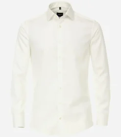 VENTI modern fit overhemd, twill, beige