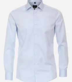 VENTI modern fit overhemd, twill, blauw