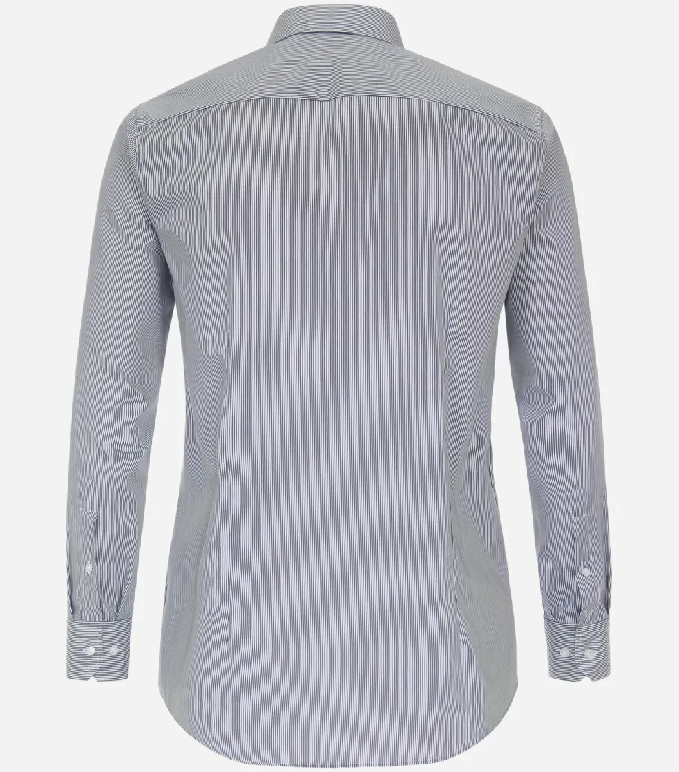 VENTI modern fit overhemd, twill, blauw gestreept