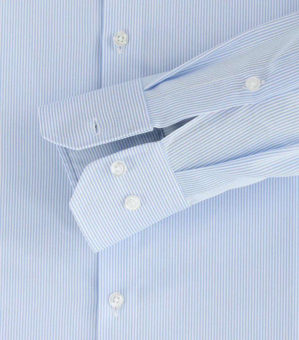 VENTI modern fit overhemd, twill, blauw gestreept