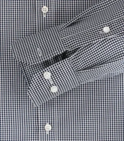 VENTI modern fit overhemd, twill, blauw met wit geruit