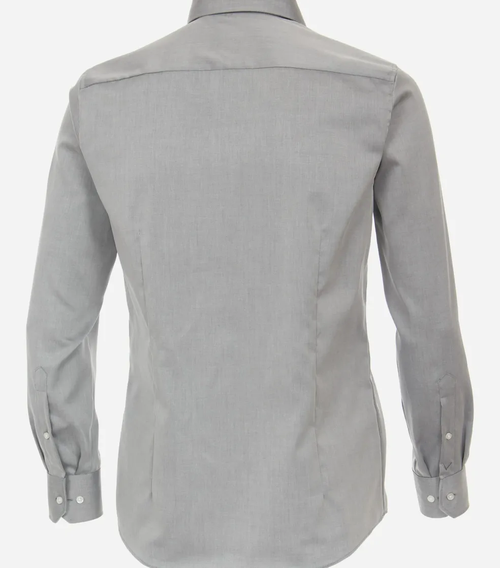VENTI modern fit overhemd, twill, grijs