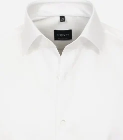 VENTI modern fit overhemd, twill, wit