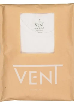 VENT strak model T-shirt O-hals (2-pack), wit