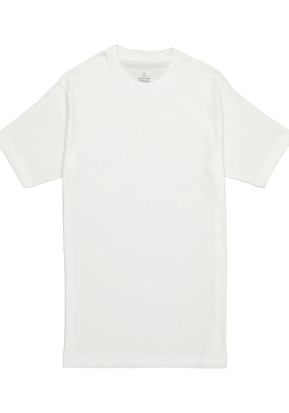 VENT wijd model T-shirt O-hals (2-pack), wit